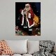 preview thumbnail 13 of 20, "African American Santa" Christmas Winter Holiday Poster Print