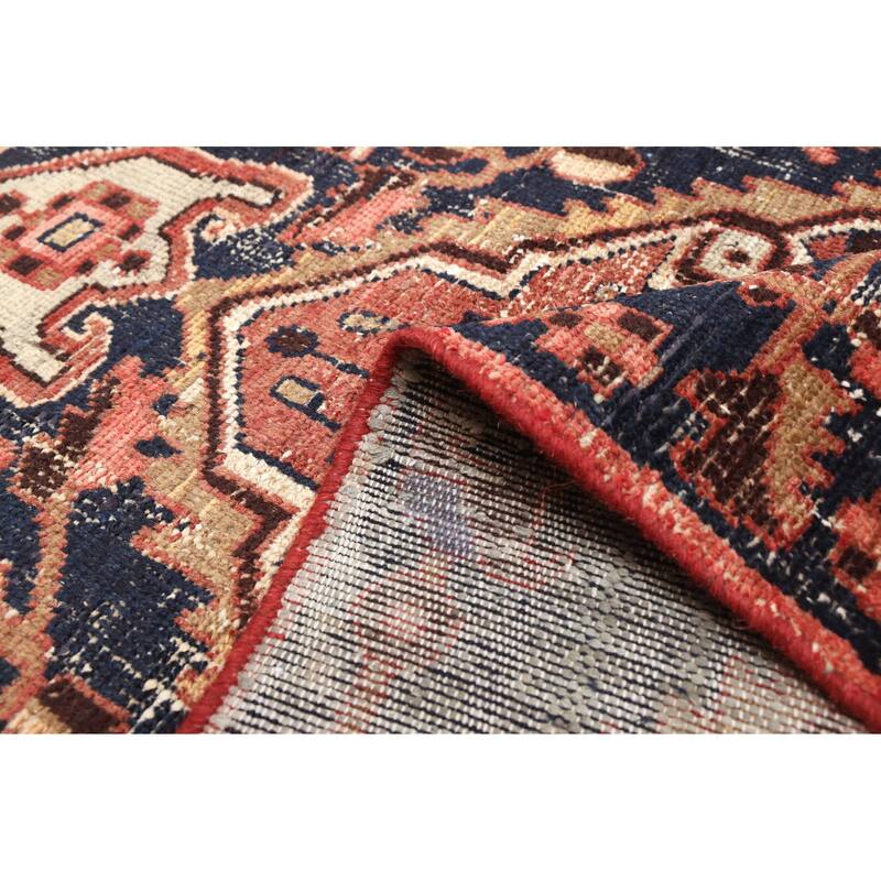 ECARPETGALLERY Hand-knotted Antalya Vintage Dark Navy Wool Rug - 3'0 x 4'3