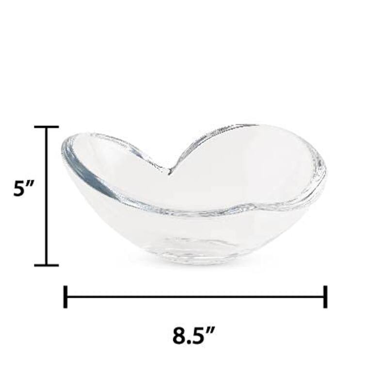 Nambe Glass Heart Bowl