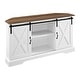 preview thumbnail 31 of 31, Middlebrook 52-inch Sliding Barn Door Corner TV Stand