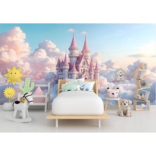 Princess Castle Wall Graphics Peel and Stick Girl room Wallpaper ...