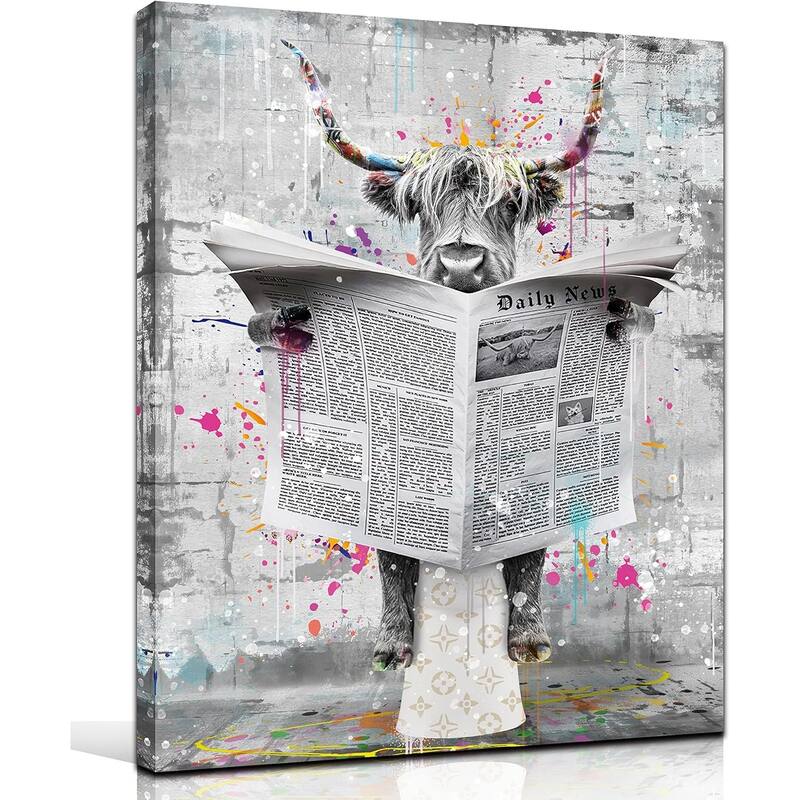 Funny Animal Canvas Wall-Decor - 12 x 16
