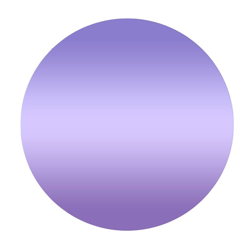 Wood Round Tinted Wall Mirror - Purple, Blue or Beige - Roche River Decor - Purple