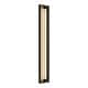 preview thumbnail 13 of 26, Matte Black Modern Linear Integrated LED Outdoor Wall Sconce with Vertical Light Strip
