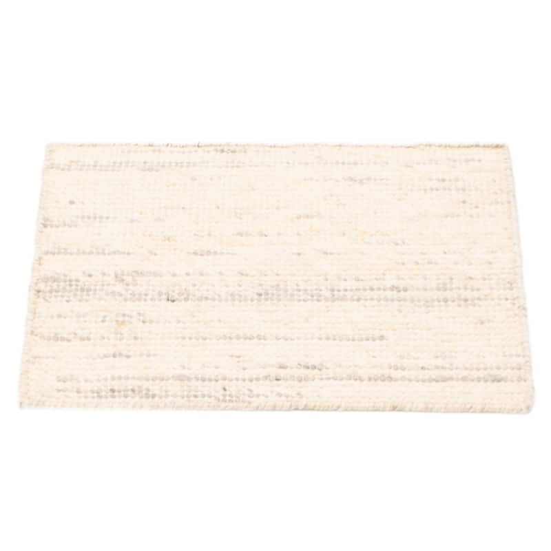 ECARPETGALLERY Braid weave Sienna Cream Wool Rug - 2'0 x 1'10