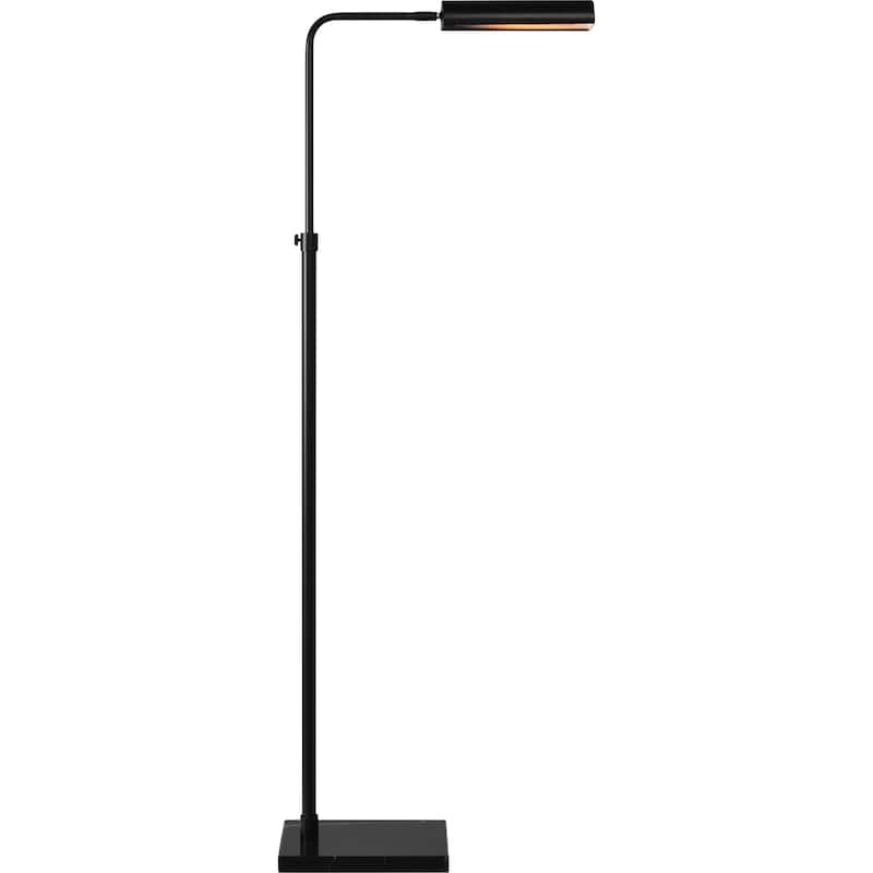 Cylindrical Channel Floor Lamp - 60" - Matte Black
