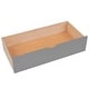 preview thumbnail 39 of 38, Full Over Twin & Twin Bunk Bed wGuardrails Wood Triple Bunk Bed, Low Platform Bed wBedend Drawer Space-saving Symmetrical Bed