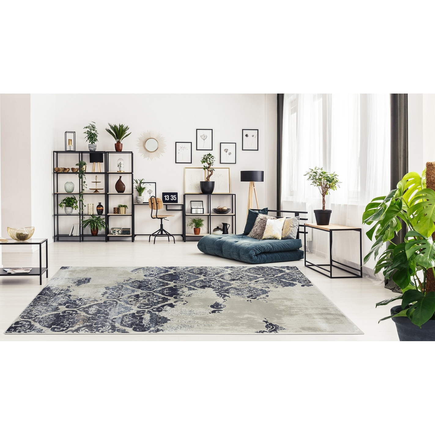 MDA Rugs Napoli Collection Beige/Grey Area Rug