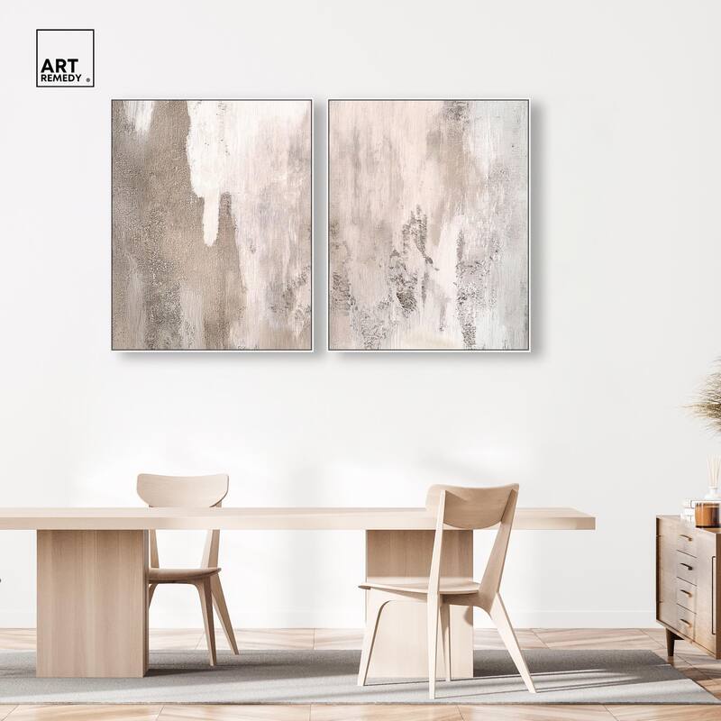 Striated Texture II Canvas Set of 2 by Art Remedy