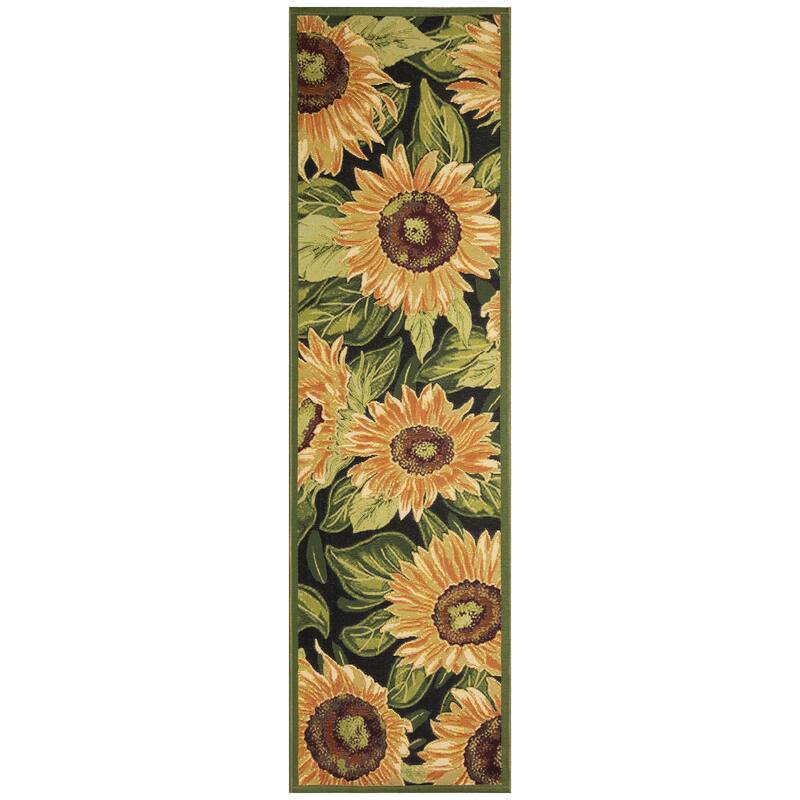 Liora Manne Marina Sunflowers Indoor/Outdoor Rug