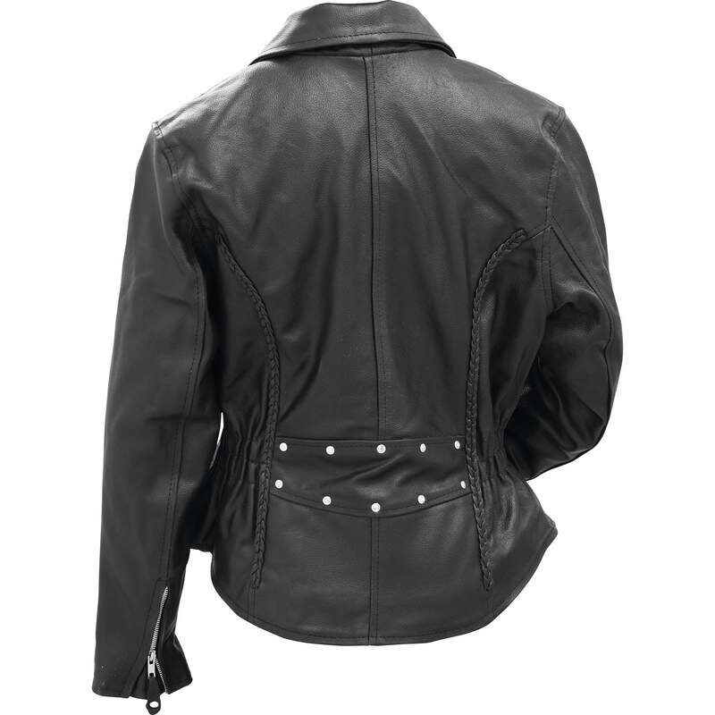 Rocky Mountain Hides Ladies Solid Genuine Buffalo Leather Motorcycle Jacket Overstock 32563270