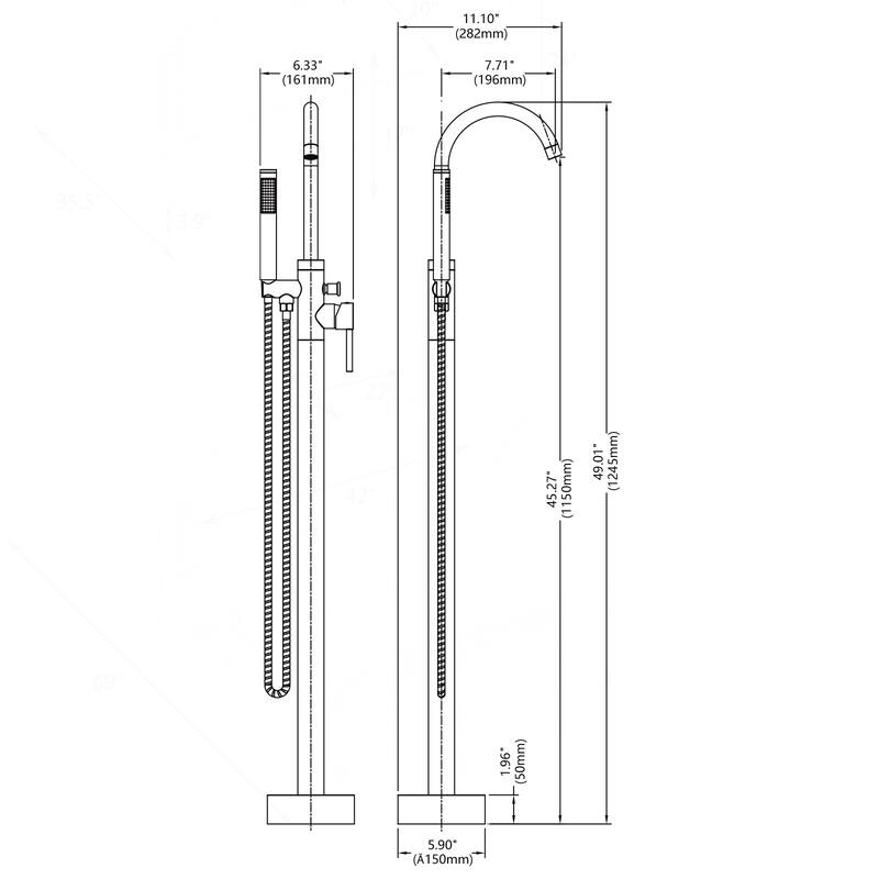 Freestanding Bathtub Faucet