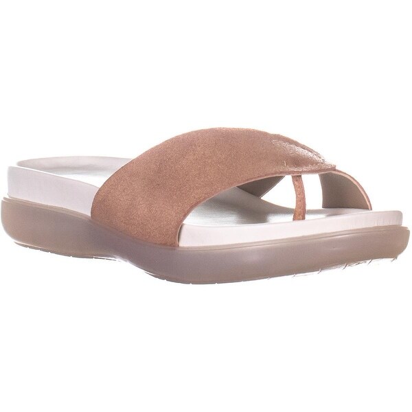 rose gold slip on sandals
