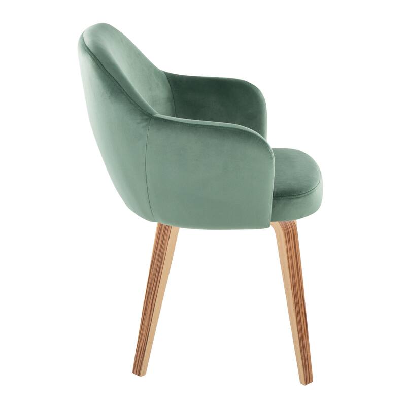 Porch & Den Beckett Dining Chair with Bent Wood Legs (Set of 2)