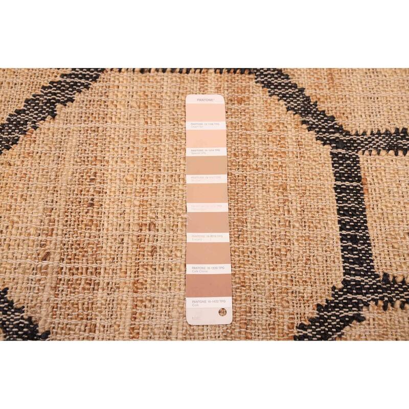 ECARPETGALLERY Flat-Weave Palas Denizli Tan Jute Kilim - 5'5 x 7'5