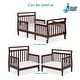 preview thumbnail 7 of 5, Dream On Me Emma Espresso 3-in-1 Convertible Toddler Bed