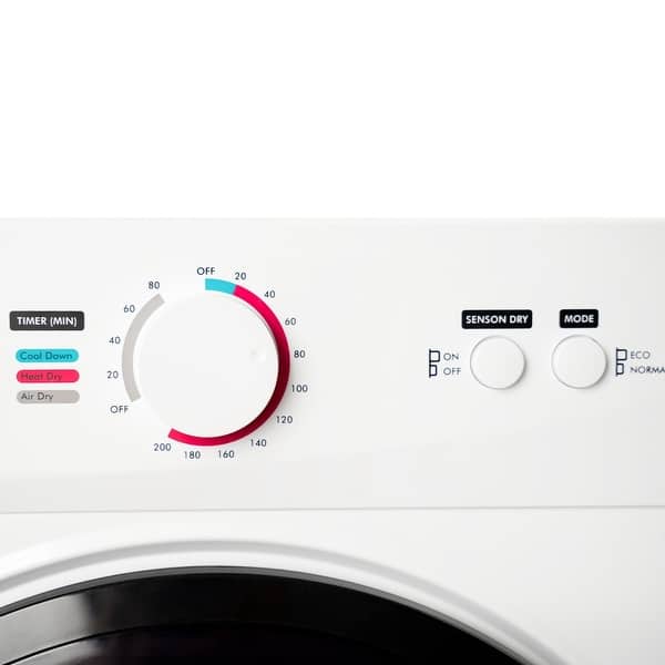 AOOLIVE Portable Laundry Dryer with Easy Knob Control for 5 Modes - White