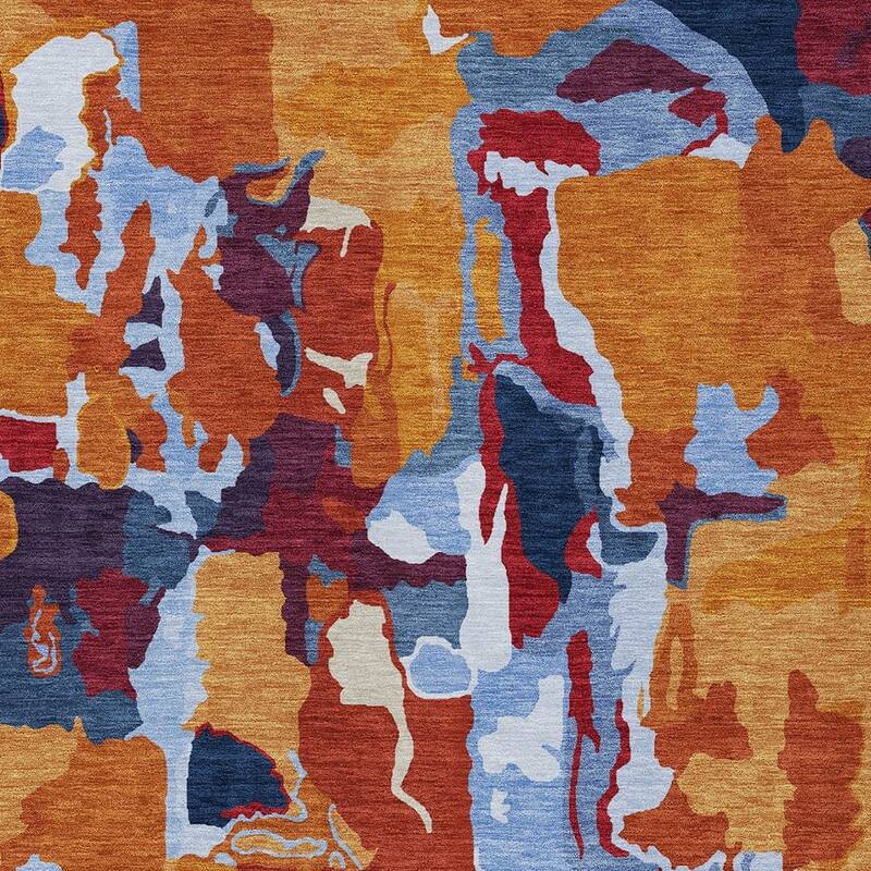 HomeRoots Abstract Transitional Rectangle Outdoor Rug