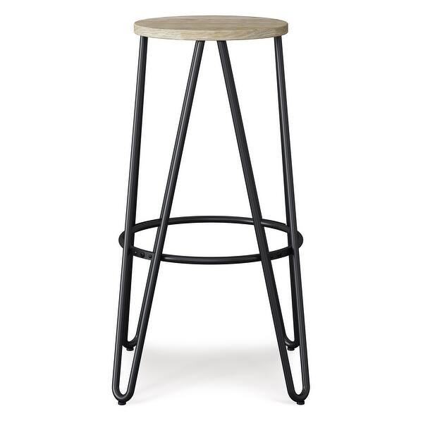 Wyndenhall Kendall Industrial Metal 30 Inch Metal Bar Stool With Wood Seat 21 W X 21 D X 30 H On Sale Overstock 17431924