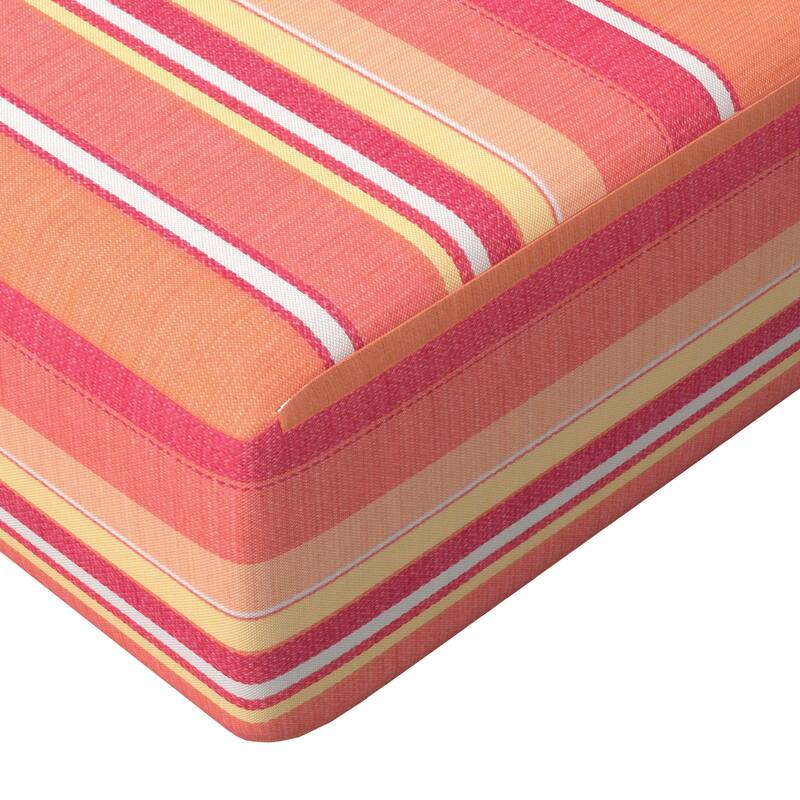 California Umbrella Outdoor Deep Seat Cushion Set, 24" x 48", Sunbrella Fabric, Densified Fiber Fill