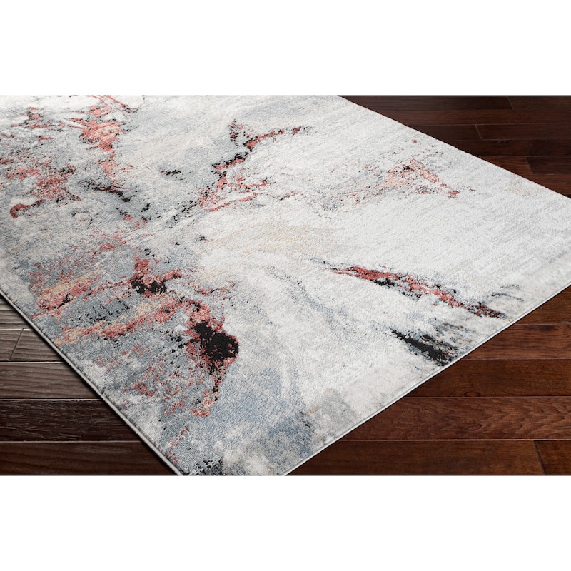 Livabliss Dahlia Abstract Marble Area Rug