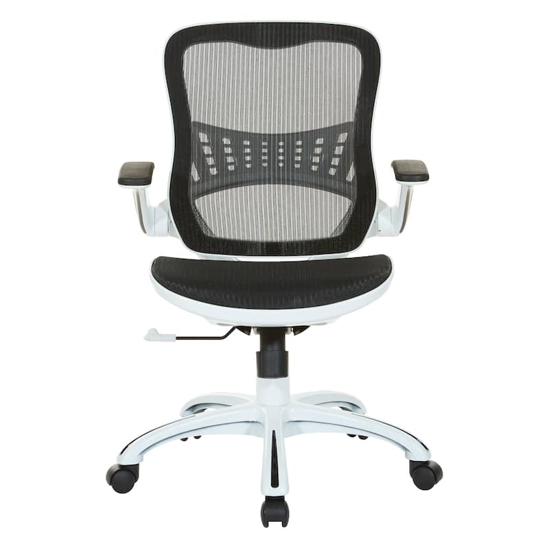Riley Office Chair with White Mesh Seat and Back