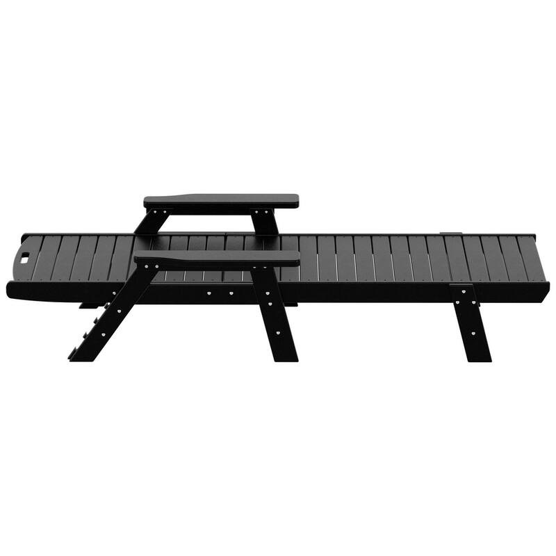 Laguna Hdpe All Weather Outdoor Patio Pool Reclining Chaise Lounge
