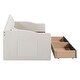 preview thumbnail 32 of 37, Velvet Twin Daybed with Storage Drawers and USB Ports, Upholstered Sofa Bed
