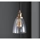 preview thumbnail 15 of 22, Ferano 5.5" Adjustable Metal/Glass LED Pendant, Chrome by JONATHAN Y
