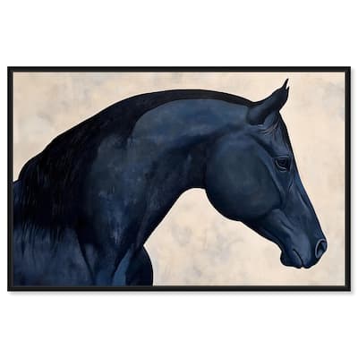 Blue Horse II Canvas by Art Remedy