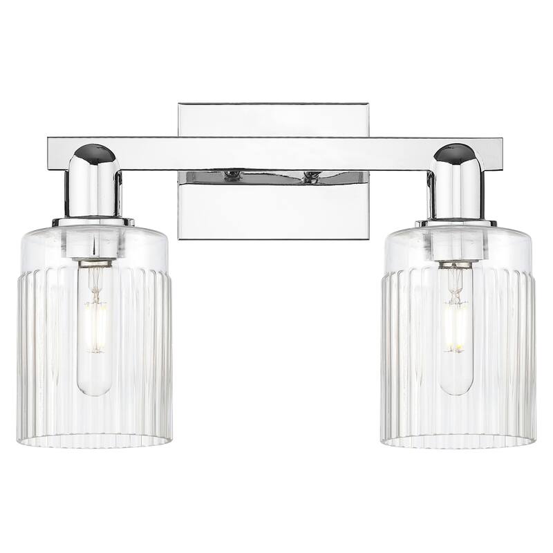 Innovations Lighting 716-2W-11-16 Hadley Vanity Hadley 2 Light 16" - Polished Chrome / Clear