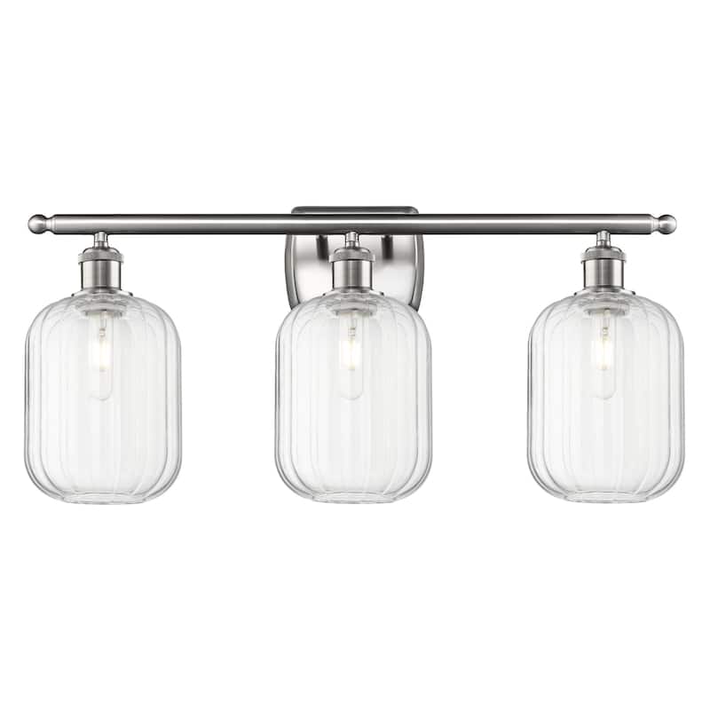 Innovations Lighting 516-3W-13-27 Preston Vanity Preston 3 Light 27" - Brushed Satin Nickel / Clear