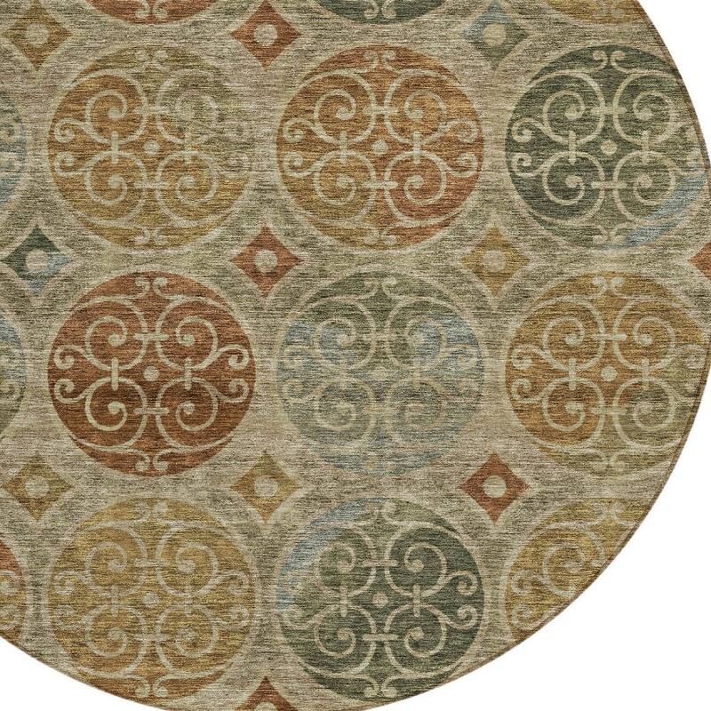 HomeRoots Trellis Transitional Rectangle Outdoor Rug