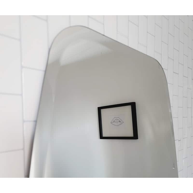 Sydney Modern Oval Frameless Bathroom Mirror - 39.5 x 23.6