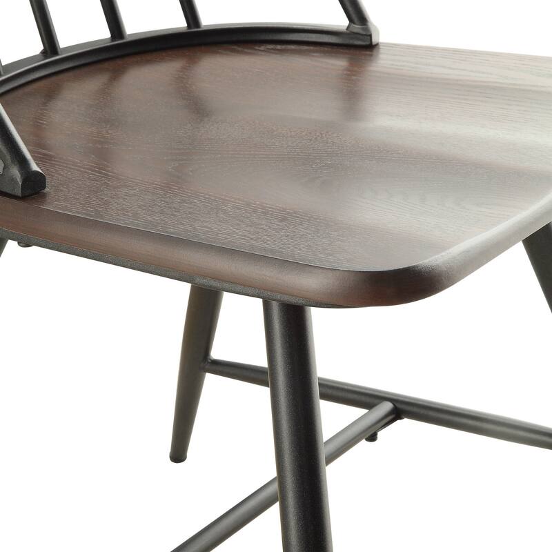 Belita Two-Tone Metal and Wood Spindle Back Dining Chairs (Set of 4) by iNSPIRE Q Modern