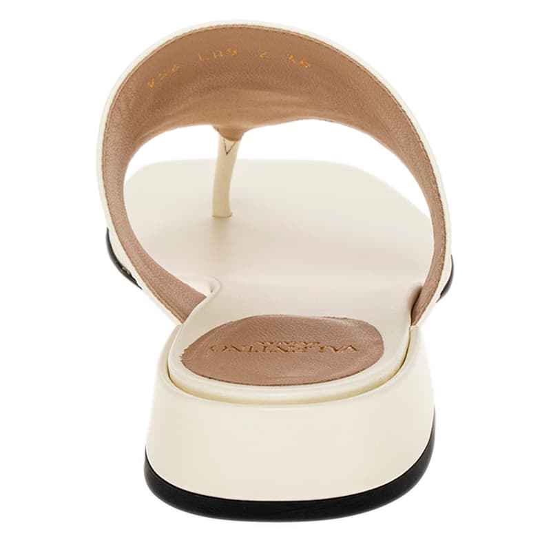 Valentino Vlogo Slides in Leather