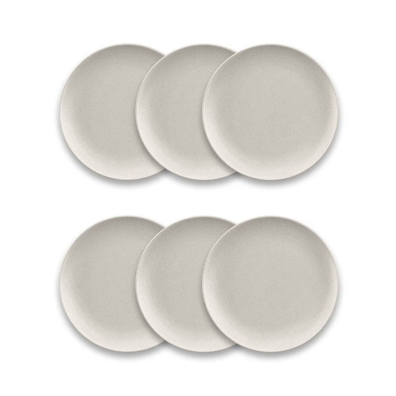 Abode Homewares Coupe Wheat PP Salad Plate - Brown - 8.5" - Set of 6 - 6 Piece
