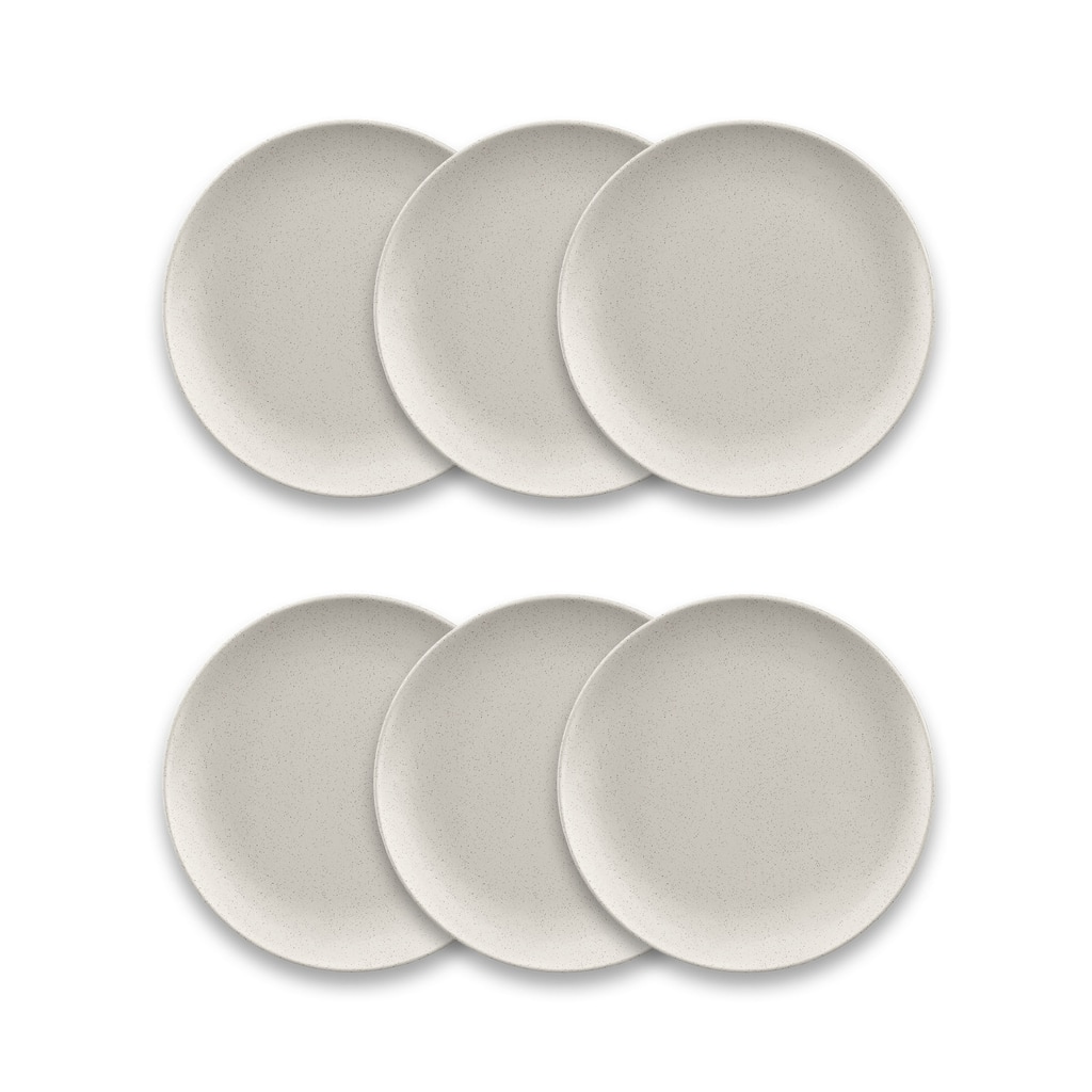 Abode Homewares by TarHong Coupe Wheat PP Salad Plate, 8.5", Set of 6