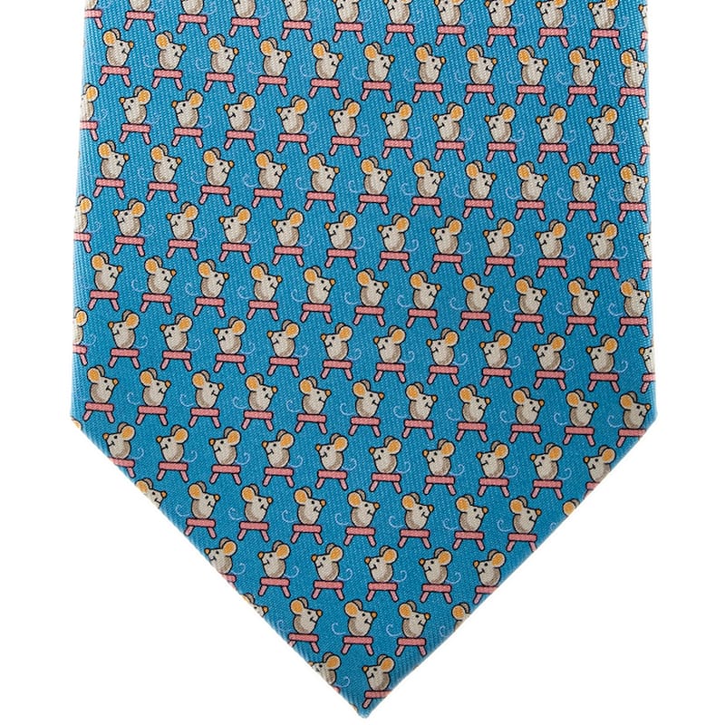 Salvatore Ferragamo Mouse Print Tie