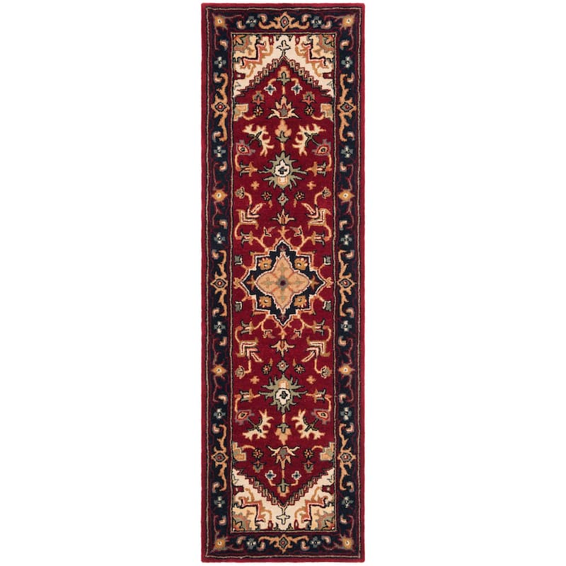 SAFAVIEH Handmade Heritage Carrol Traditional Oriental Wool Rug - 2' 3" x 6' - Red - Runner