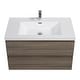 preview thumbnail 147 of 169, CASAINC Floating Bathroom Vanity with Resin Top Basin and Soft Closing Drawers