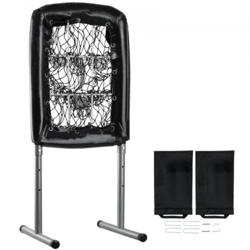 9 Hole Baseball Pitching Net for Training, Adjustable Strike Zone Trainer
