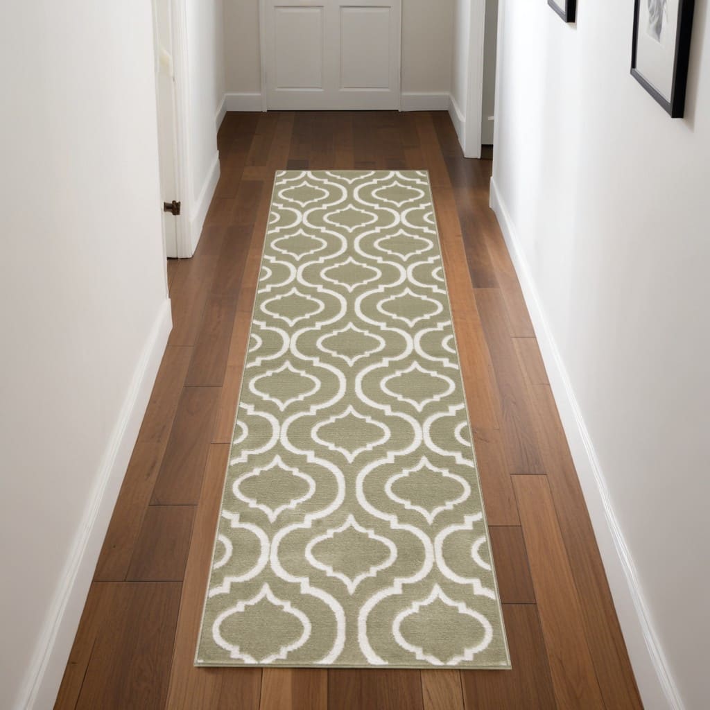 Bekaf Power Loomed Abstract Non Skid Stain Resistant Area Rug By HomeRoots - 87' X '27' X '0.5