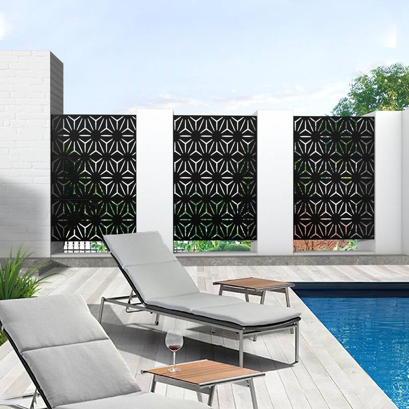 Privacy Screen Free Standing Star