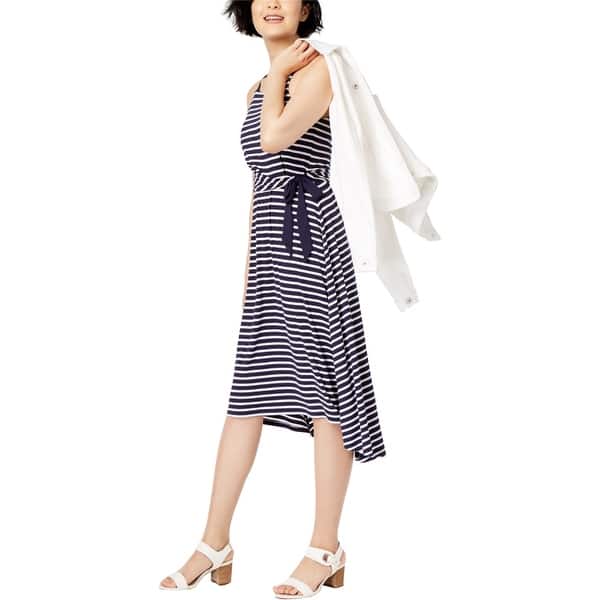 Maison Jules Womens High-Low Fit & Flare Dress - Bed Bath & Beyond -  41887550
