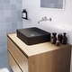 preview thumbnail 8 of 9, Lyra Bench Mount Ceramic Rectangular Vessel Bathroom Sink
