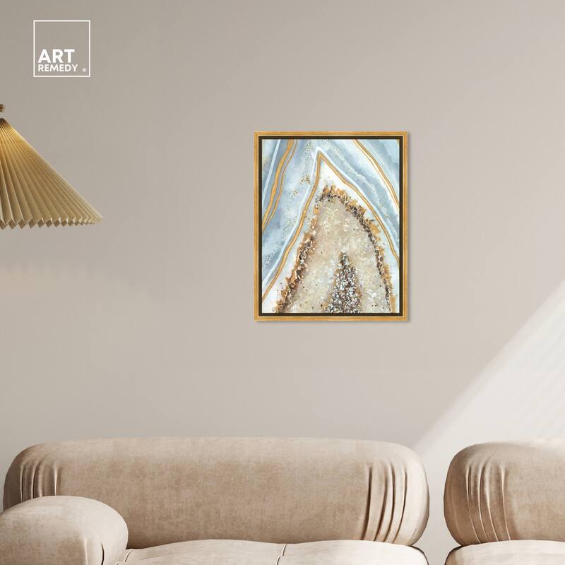 Art Remedy Clarity Art Framed Mineral, Agate & Geode 1 Piece Canvas Wall Art
