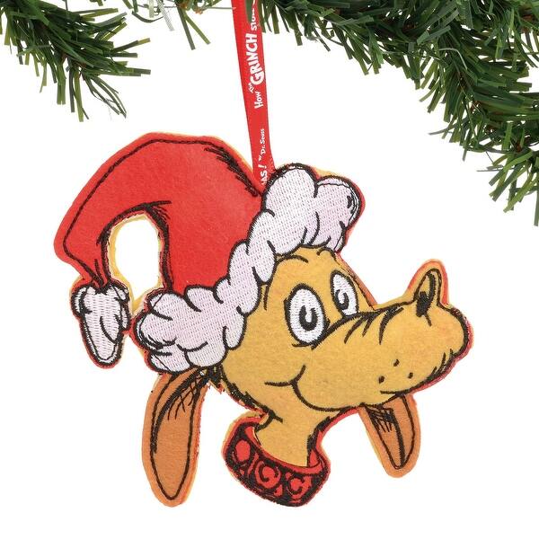 Shop How The Grinch Stole Christmas Dr Seuss Max Dog Felt Holiday Ornament Licensed Overstock 28867706