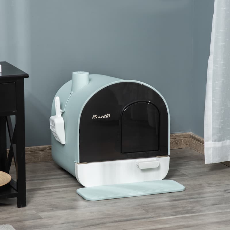 PawHut Cat Litter Box with Lid
