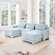 Option Sky Blue--2 Ottoman